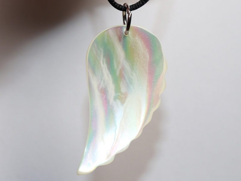 nacre with cord or silver 925