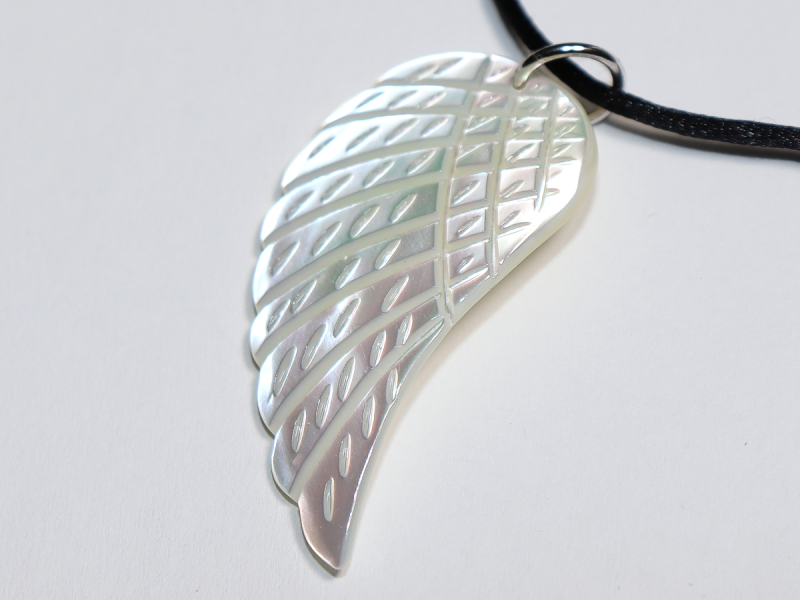 nacre with cord or silver 925