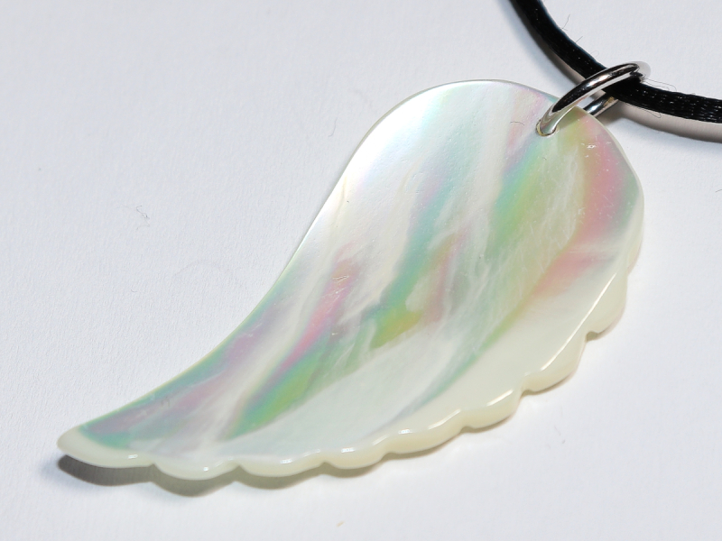 nacre with cord or silver 925