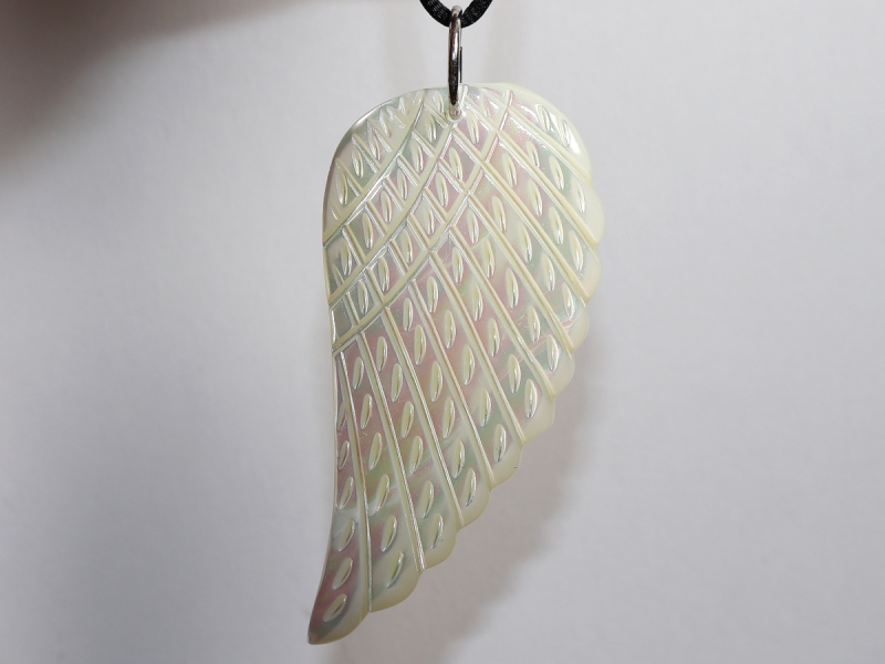 nacre with cord or silver 925