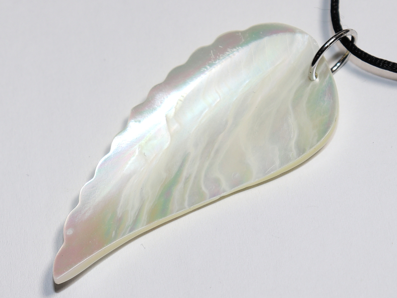 nacre with cord or silver 925