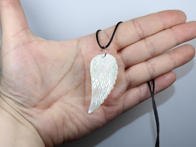 nacre with cord or silver 925
