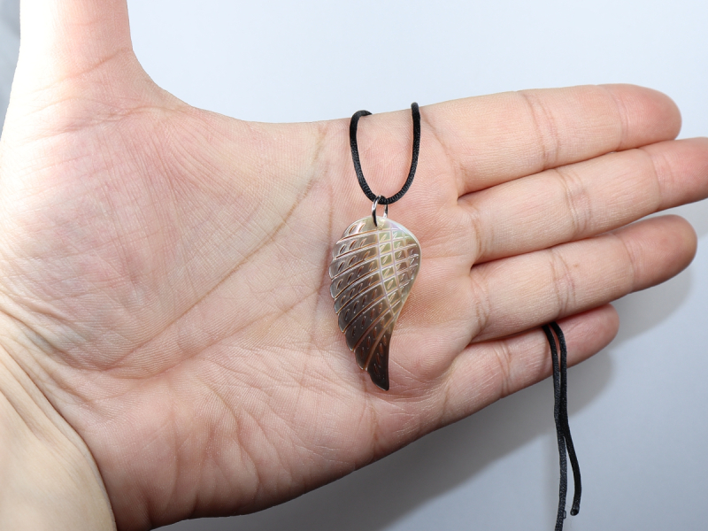 nacre with cord or silver 925