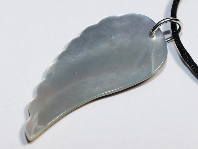 nacre with cord or silver 925