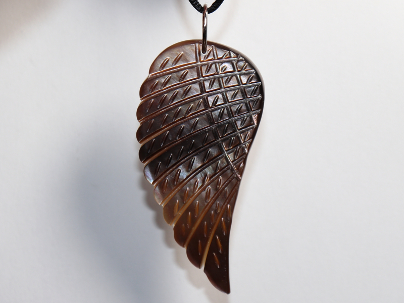 nacre with cord or silver 925
