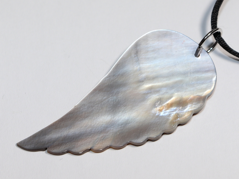 nacre with cord or silver 925