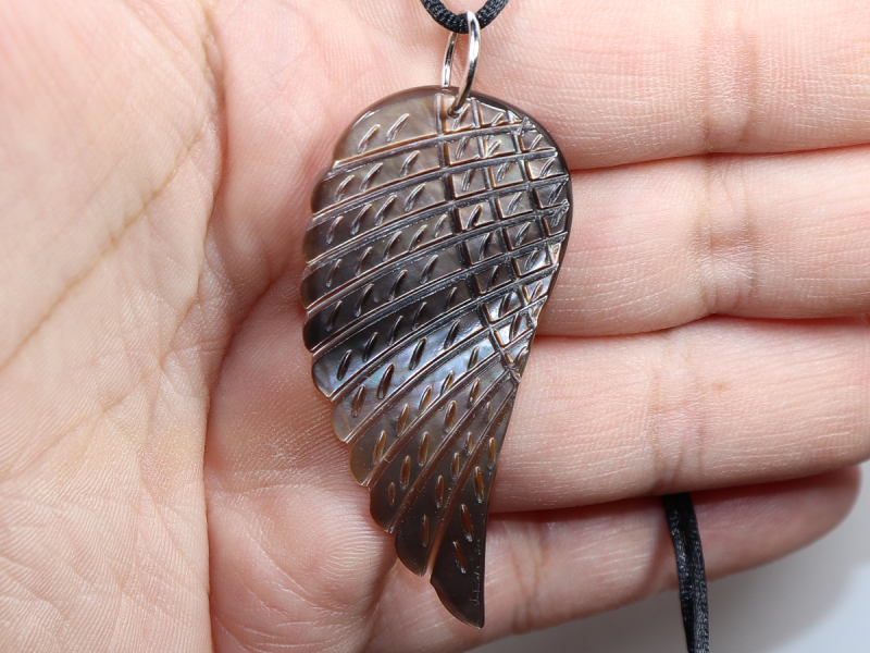 nacre with cord or silver 925