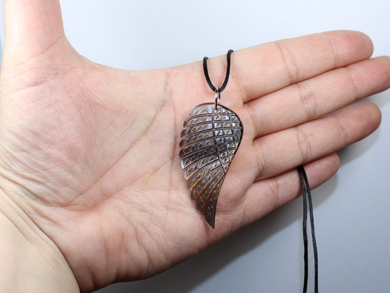 nacre with cord or silver 925