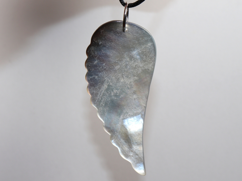 nacre with cord or silver 925