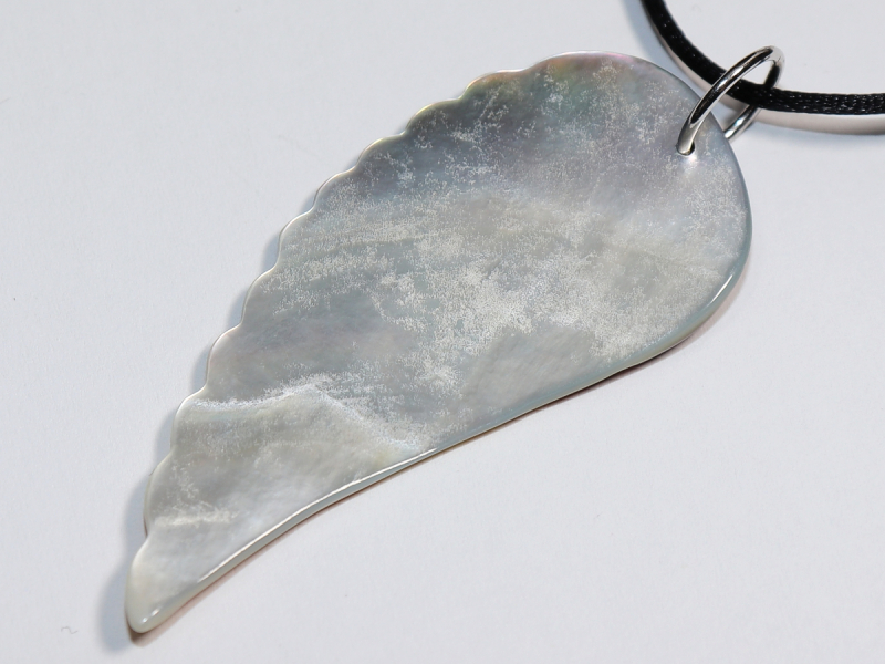 nacre with cord or silver 925