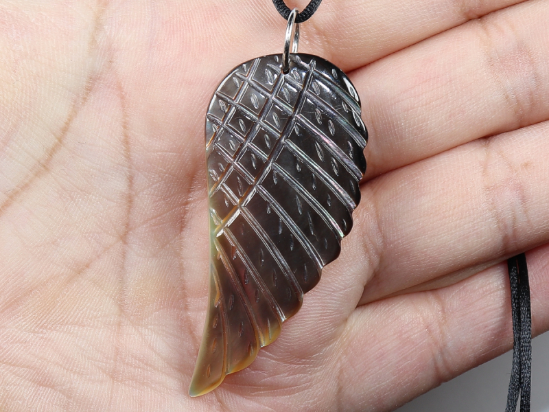 nacre with cord or silver 925