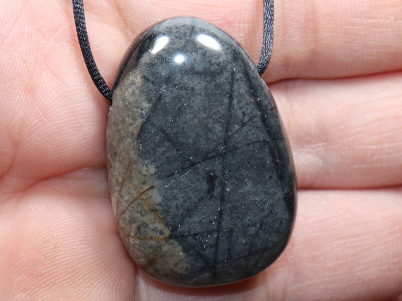 Picasso marble with cord or silver 925