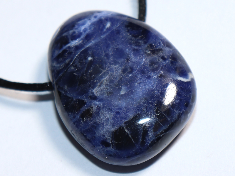 Sodalith mit Band oder Silber 925