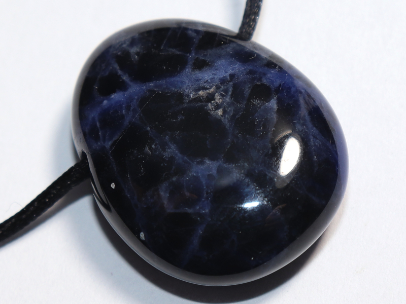 Sodalith mit Band oder Silber 925