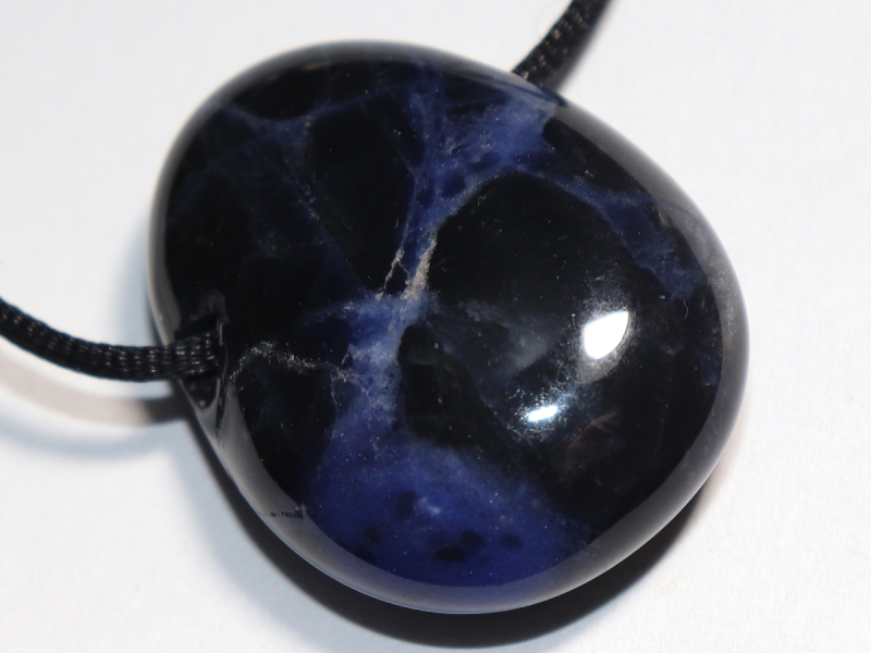 Sodalith mit Band oder Silber 925