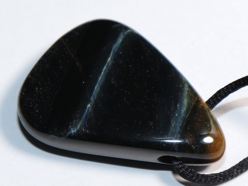 Falkenauge mit Tigerauge mit Band oder Silber 925