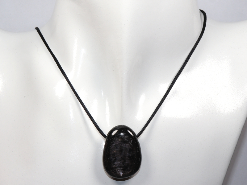 hypersthene with cord or silver 925