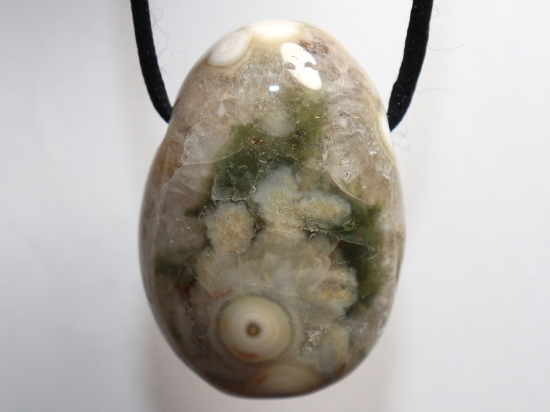 ocean jasper with cord or silver 925