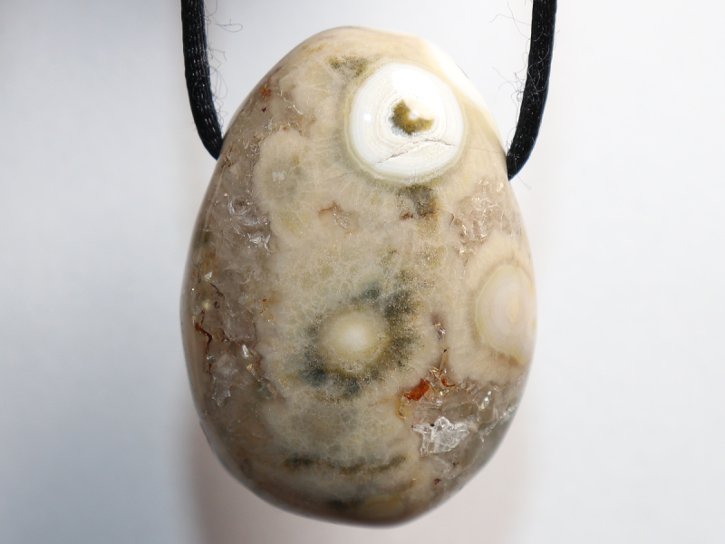 ocean jasper with cord or silver 925