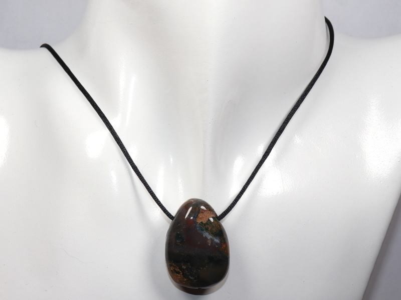 ocean jasper with cord or silver 925