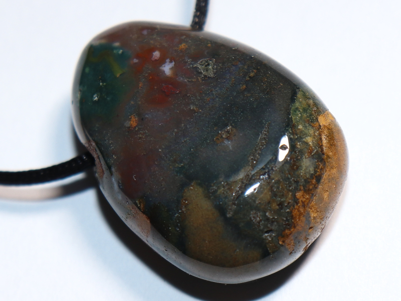 ocean jasper with cord or silver 925