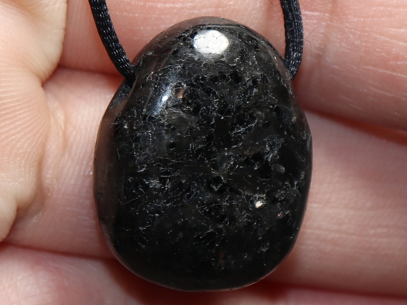 amphibolite with cord or silver 925