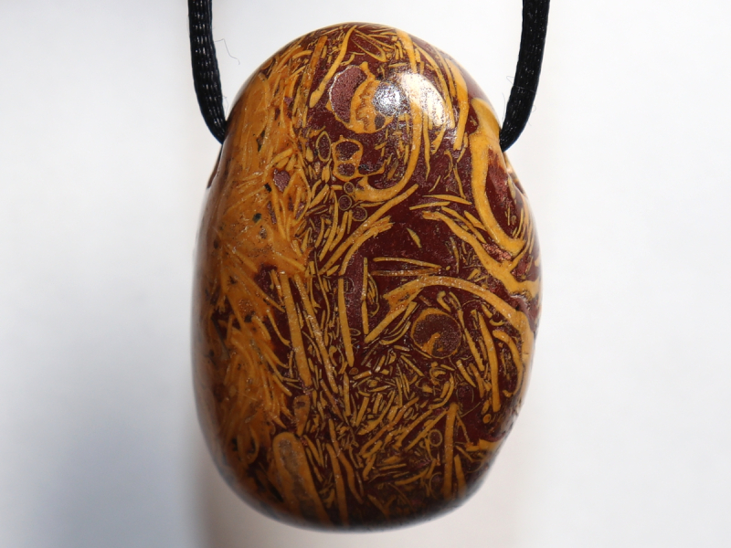 snake jasper with cord or silver 925