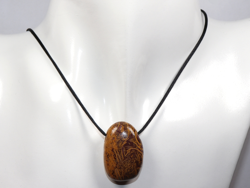 snake jasper with cord or silver 925