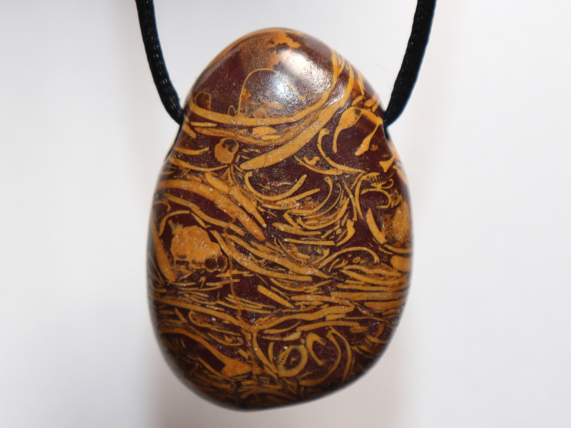 snake jasper with cord or silver 925