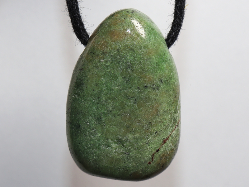green opal with cord or silver 925