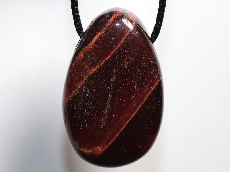 rotes Tigerauge mit Band oder Silber 925