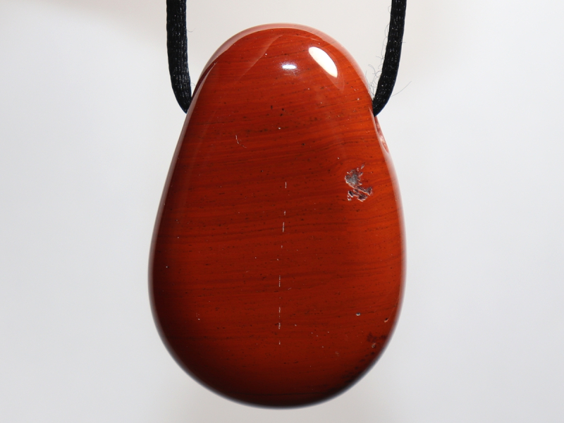 roter Jaspis mit Band oder Silber 925