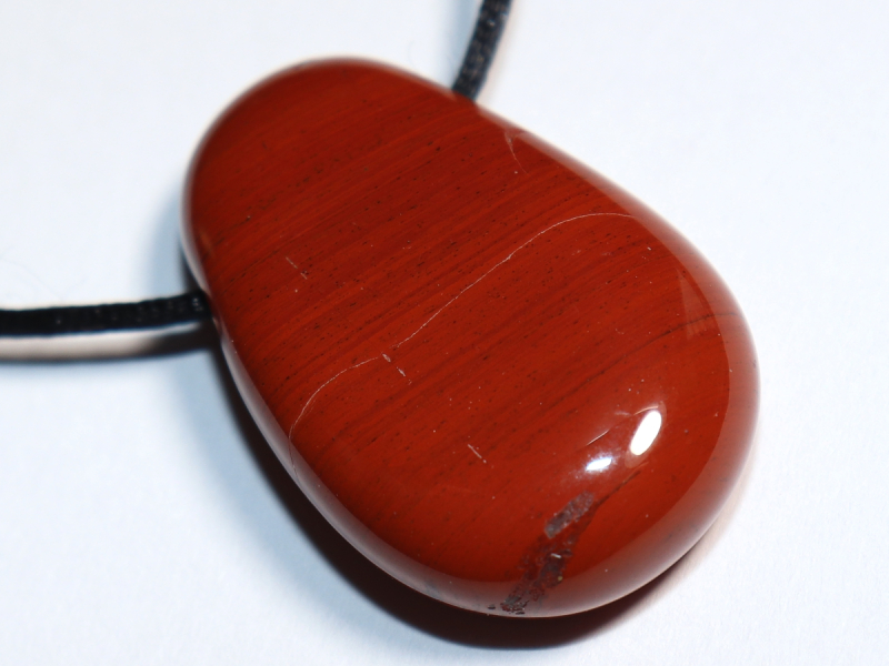 roter Jaspis mit Band oder Silber 925