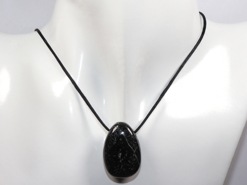 black tourmaline (Schorl) with cord or silver 925