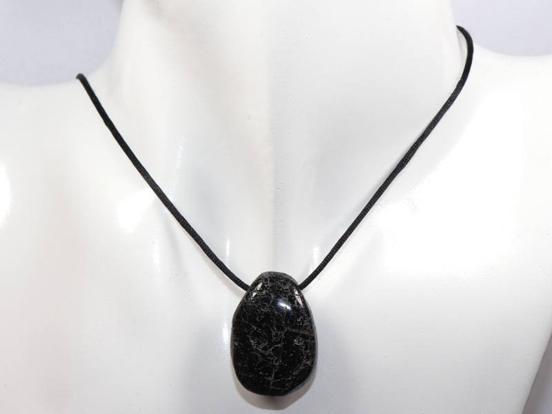 black tourmaline (Schorl) with cord or silver 925