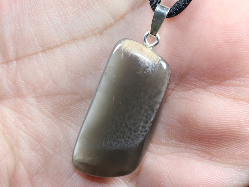 moonstone with cord or silver 925