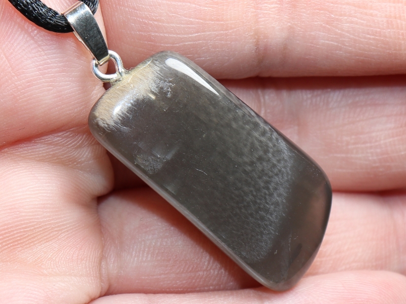 moonstone with cord or silver 925