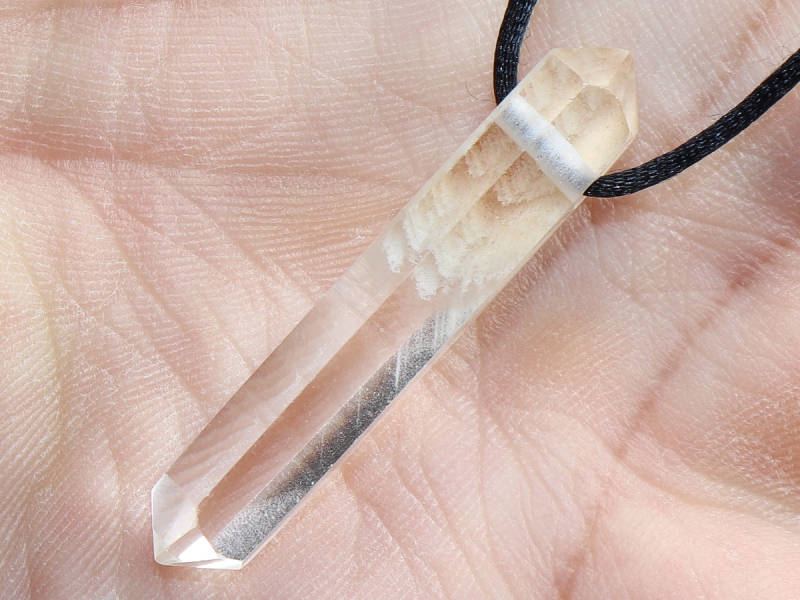 Phantomquarz mit Band oder Silber 925