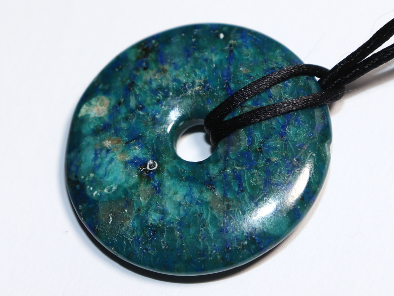 chrysocolla-lapis with cord