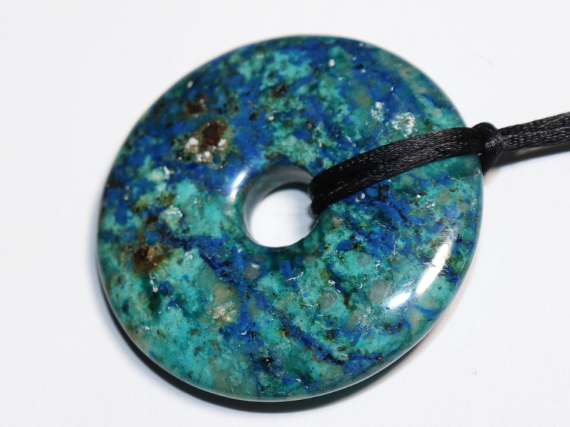chrysocolla-lapis with cord