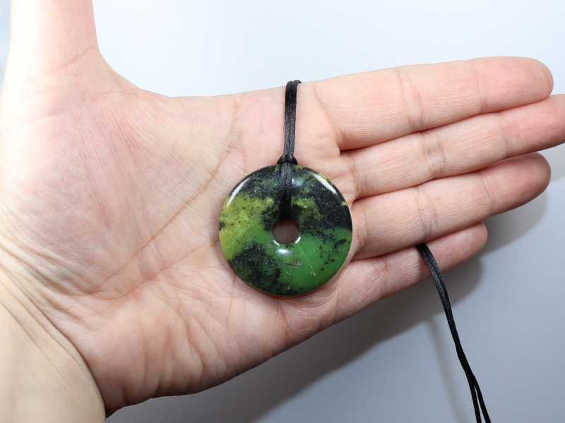 chrysoprase with cord