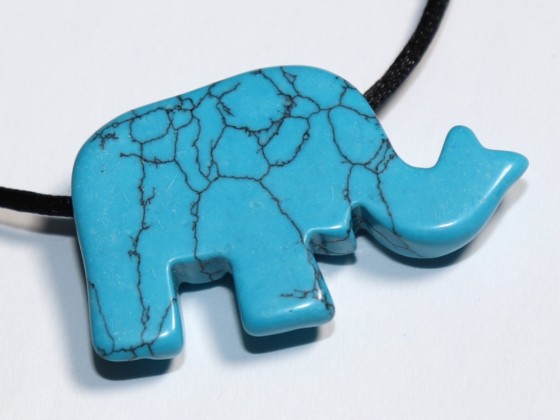 turquoise (rec.) with cord or silver 925