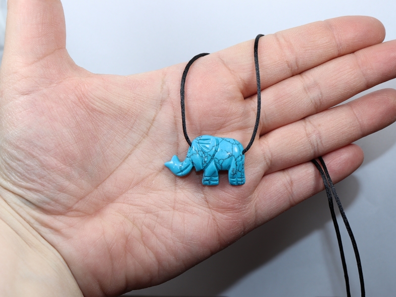 turquoise (rec.) with cord or silver 925