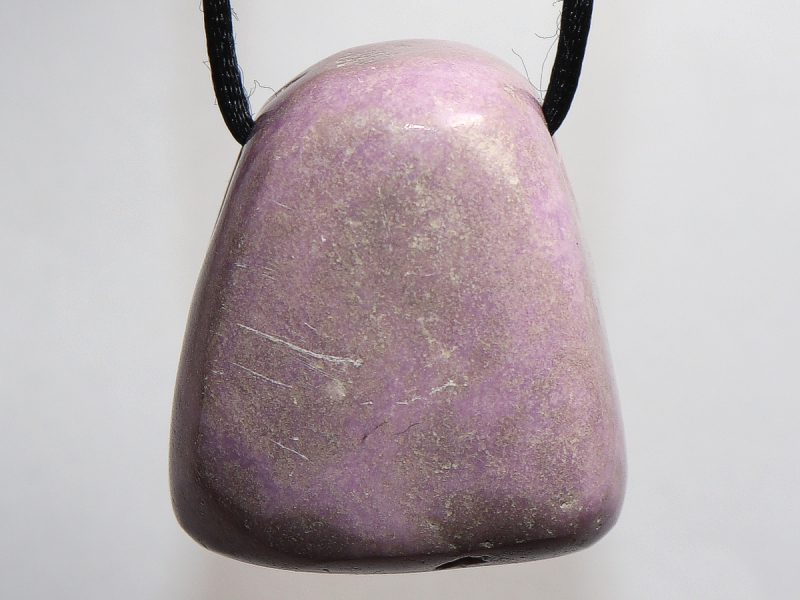 phosphosiderite with cord or silver 925