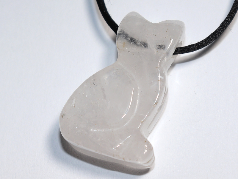 Rosenquarz mit Band oder Silber 925