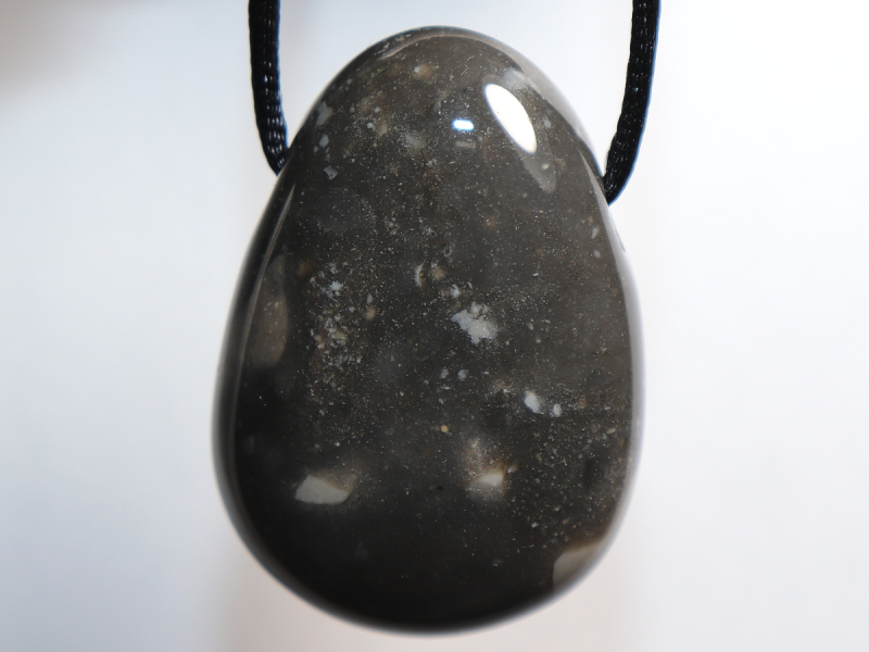 flint with cord or silver 925