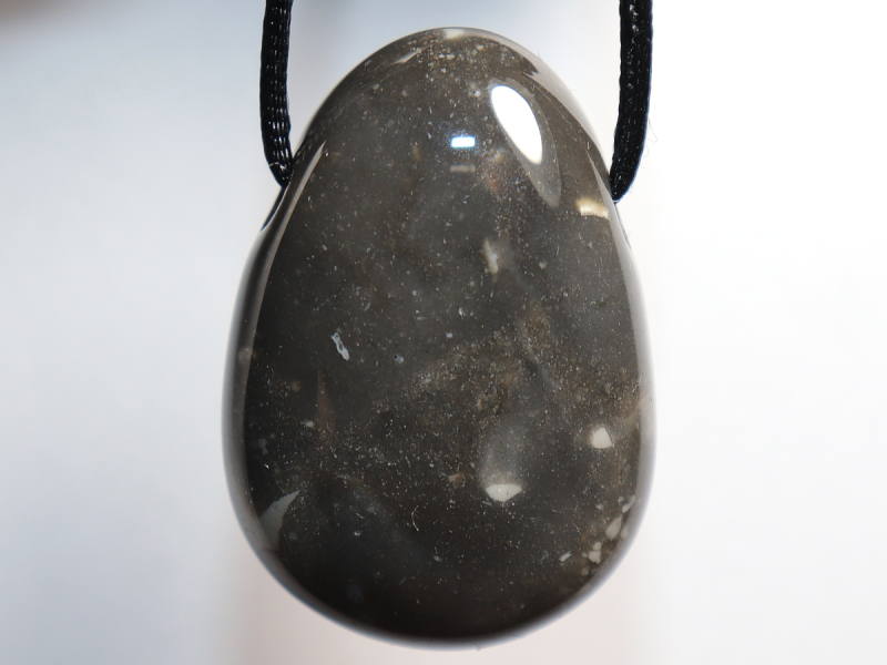 flint with cord or silver 925