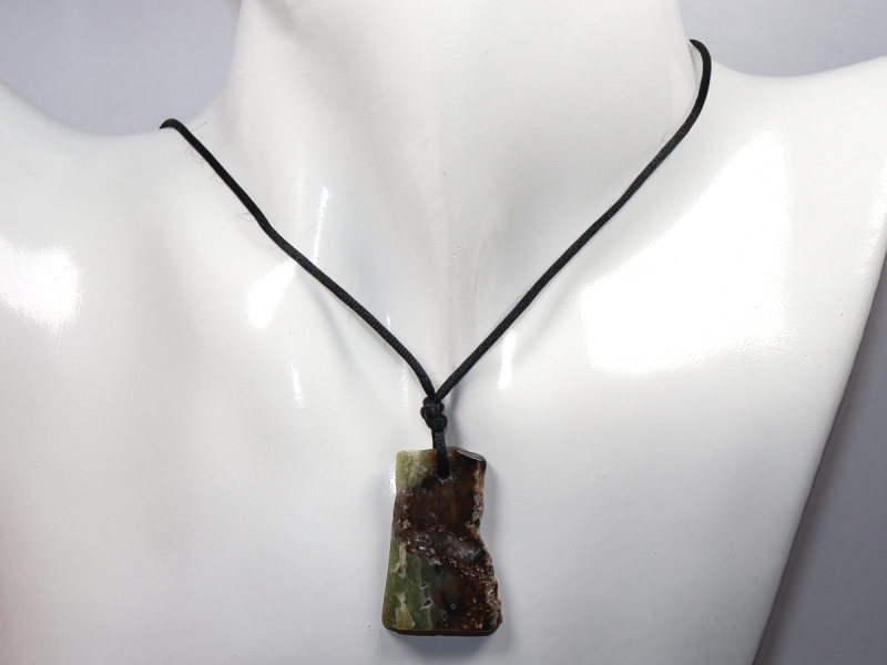 chrysoprase with cord