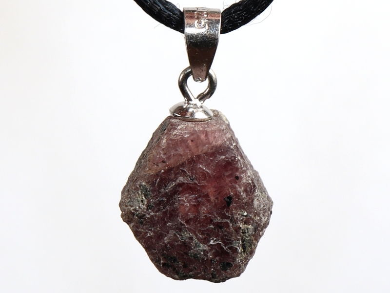 ruby with cord or silver 925
