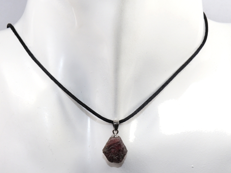 ruby with cord or silver 925